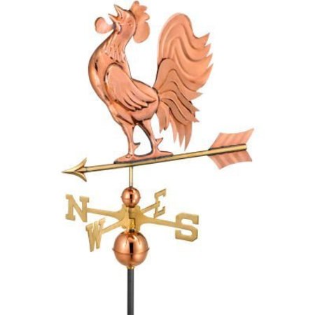 GOOD DIRECTIONS Good Directions Crowing Rooster Weathervane, Polished Copper 637P